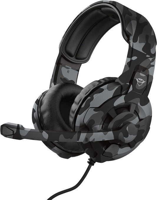 Camouflage Wired Gaming Headset with Noise-Canceling Microphone