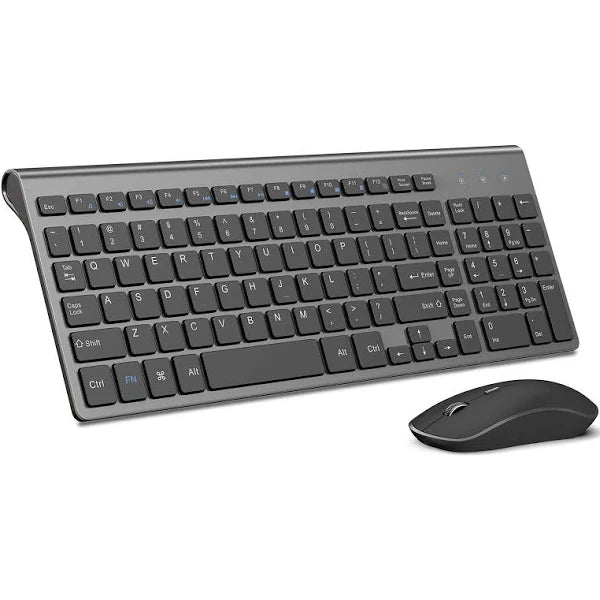 Slim Wireless Keyboard and Mouse Combo for Office and Home Use