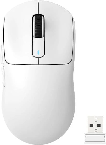 Sleek Wireless Mouse with USB Receiver and Ergonomic Design