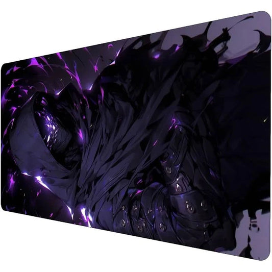 Extended Gaming Mouse Pad with Dark Warrior Design for Precision and Comfort