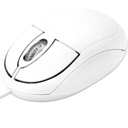 Compact Wired Optical Mouse with Scroll Wheel for Everyday Use